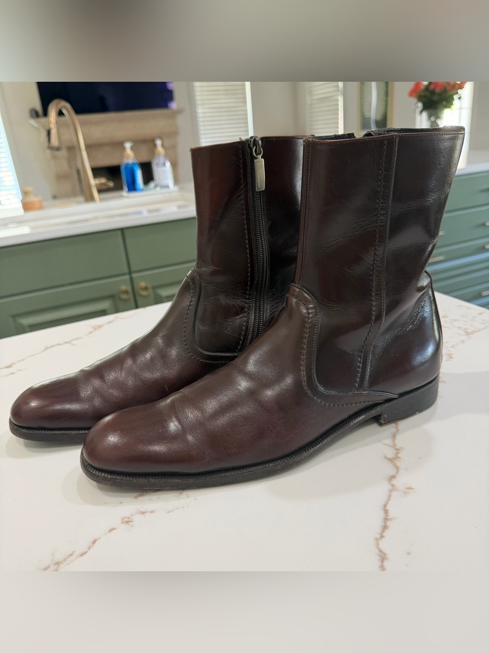 Men’s Vintage Salvatore Ferragamo Calfskin leather boots